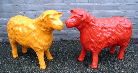 schaap -rood -kunst