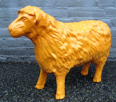 polyester schaap oranje 180050