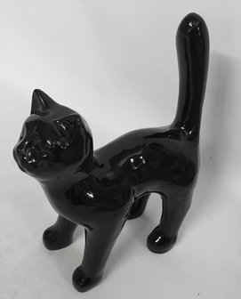 Kunstbeeld van een zwarte kat - decolife