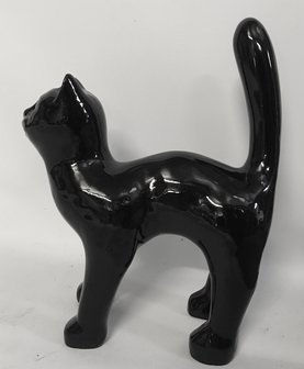 Kunstbeeld van een zwarte kat -  decolife