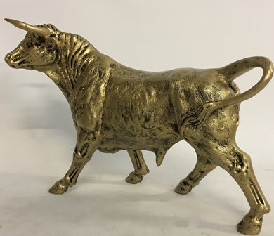 stier beeld goud decolife