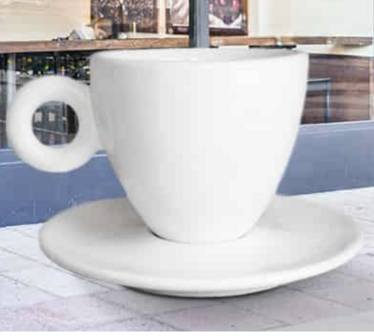 Koffie-coffee-Kop en Schotel  XXL polyester design reclame beeld -www-decolife.nl