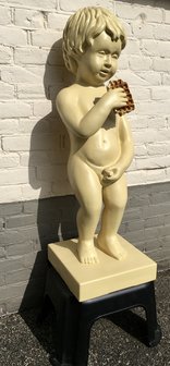 manneken Pis-  wafel -Kunsthars- beeld 90 cm 