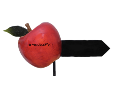 appel reclame met wijzer en metalen buis 
