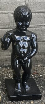 manneken pis f finger kunst beeld  zwart