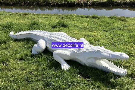 krokodil XXL  polyester beeld 