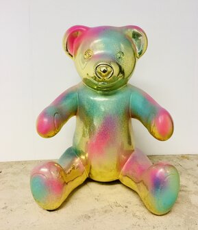 Teddy beer Tre Belle  zittend - gold design 