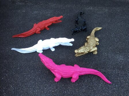 krokodil 110 cm polyester beeld 
