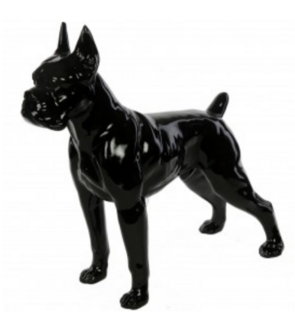 boxer zwart hoogglans polyester beeld decolife 