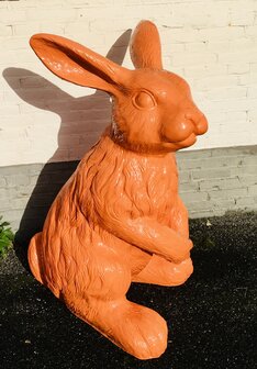 haas konijn XXL polyester kunst beeld