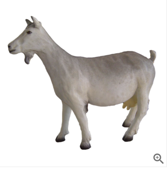 geitbeeld polyester 
