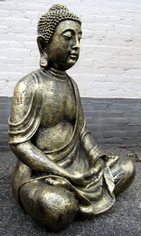 boeddha zittend gebronsd