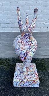 dikke dameBella Donna dame Salsa beeld white splash
