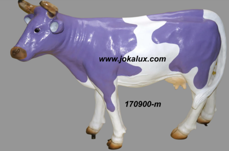 Koe beeld polyester Levensgrote koe - wit