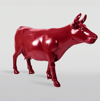 Koe beeld polyester Levensgrote koe - wit