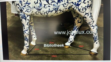 maten -paard delft blue 420256-del