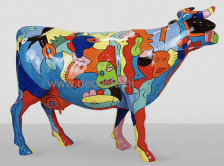 polyester Levensgrote reclame koe 