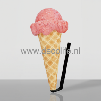 IJshoorn aardbei gevelreclame ambachtelijk ijs &euro;395,-