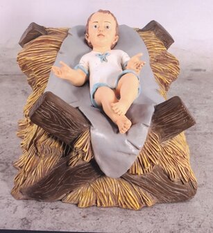 kindeke jezus met kribbe 61 cm 