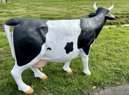 polyester koe beeld levens groot zwartbont