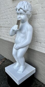 Manneken Pis XXL met telefoon 