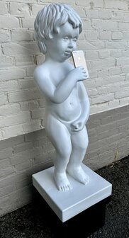 Manneken Pis XXL met telefoon 