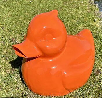 badeend polyester XXL oranje