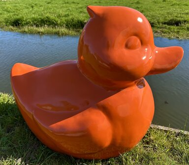 badeend polyester XXL oranje