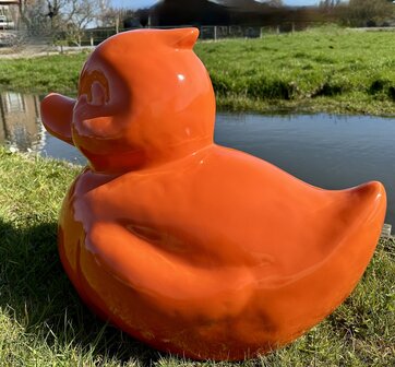 badeend polyester XXL oranje