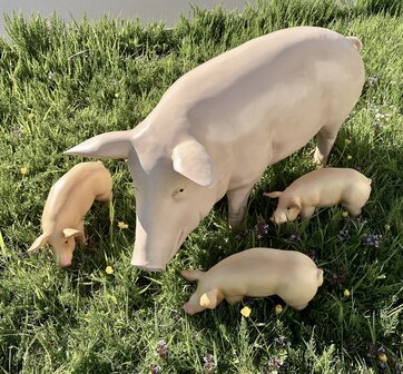 Varken zeug 100cm met drie biggen 