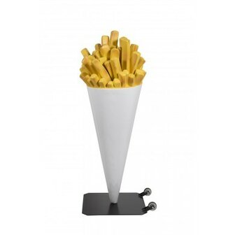 frietzak wit op voet 