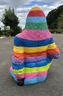 Aap Gorilla  polyester beeld -multicolor