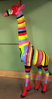 giraffe kunst rainbow