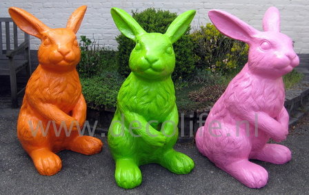 haas konijn XXL polyester kunst beeld