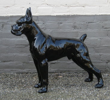 boxer zwart hoogglans polyester beeld decolife 