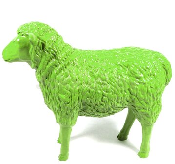 schaap polyester beeld 80 cm groen