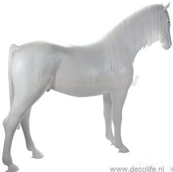 paard wit kunstmanen en staart 420341