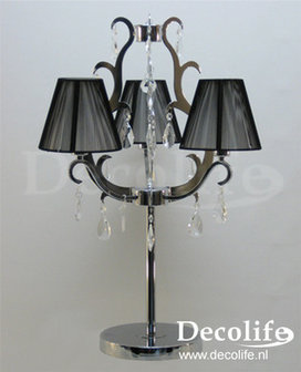 Verlichting  Firenze Staande Lamp Chrome/Kristal 