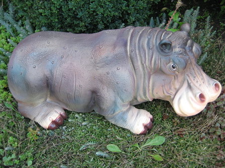 Nijlpaard Hippo Beeld Polyester 65cm