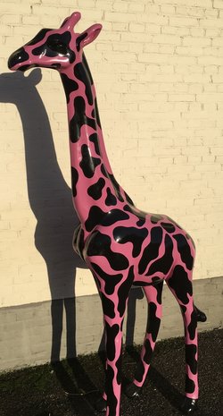 Giraffe 205cm -kunst beeld-silverline