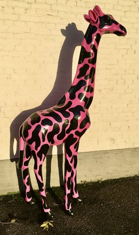 Giraffe 205cm -kunst beeld-silverline