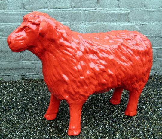 schaap beeld polyester tuinbeeld 