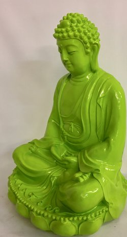 Boeddha beeld Lotus green