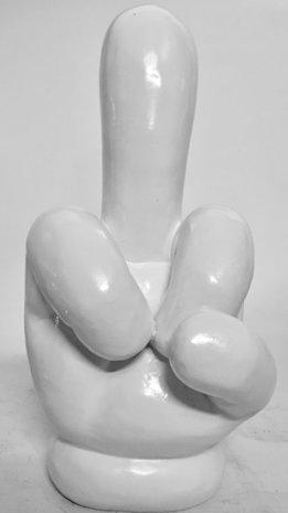 Hand Cartoon Finger beeld polyresin