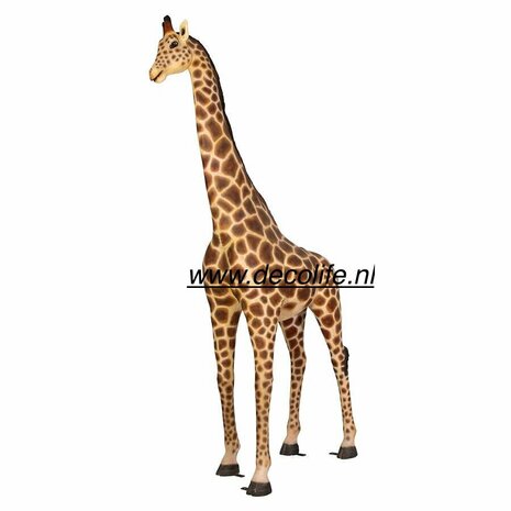 Giraffe kunstbeeld 270x70x330cm ( l x br x h ) polyester levensecht