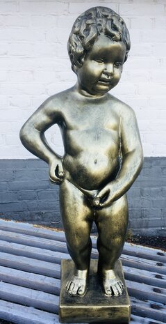 manneken pis gebronsd beeld polyester www.decolife.nl 