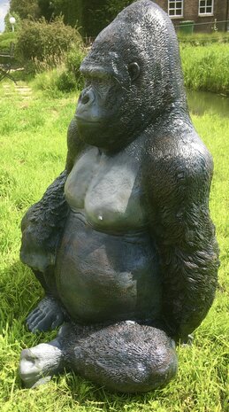 Aap Gorilla polyester beeld life size silverback