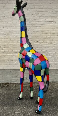 Giraffe 209cm -kunst beeld multi color
