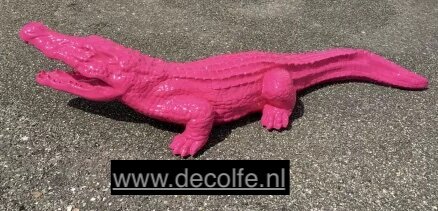 krokodil 110 cm polyester beeld 