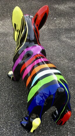Franse bulldog 90cm polyester beeld -hond